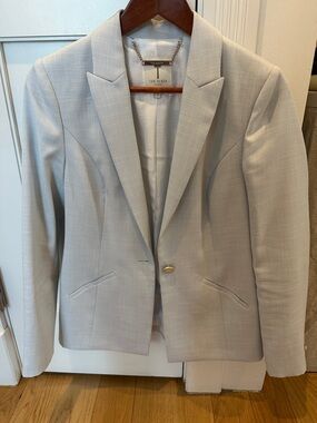 Ted Baker London Light Gray Women's Blazer